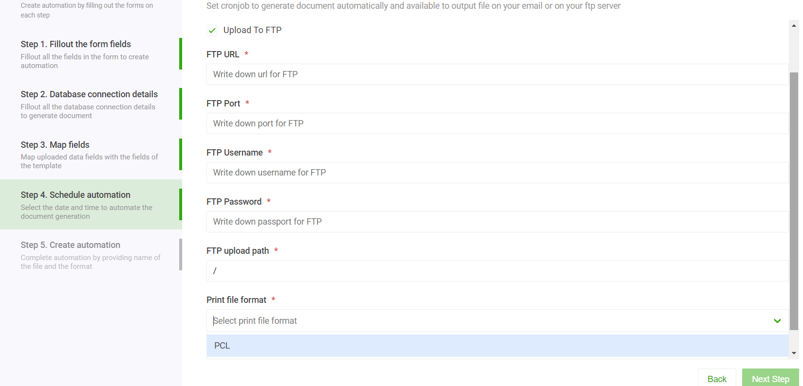 SQL Document Automation