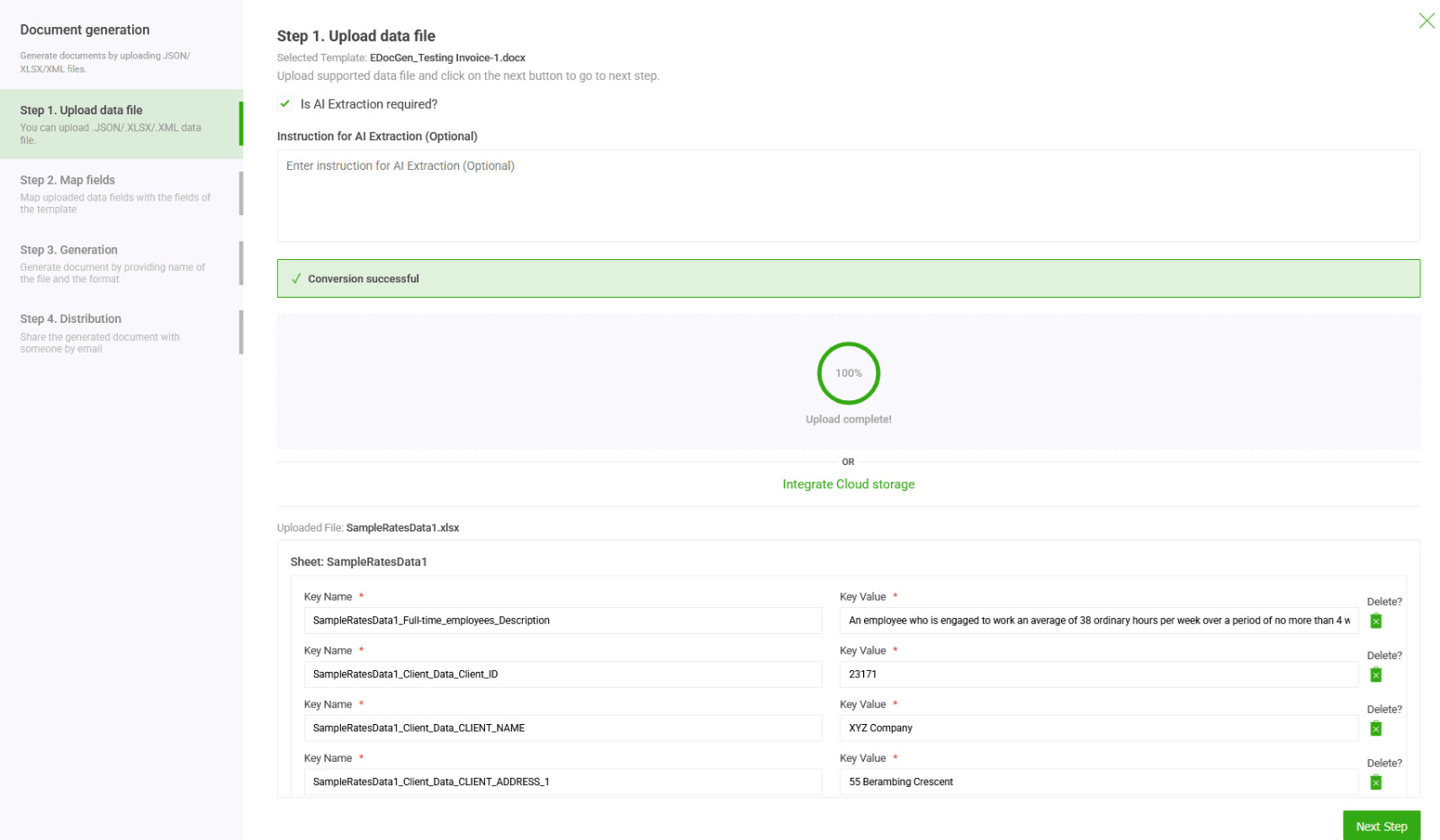 automate pdf from complex spreadsheet with ai