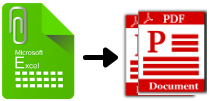 Excel to PDF icon
