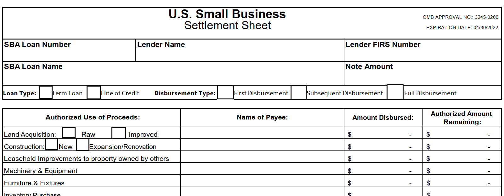 fillable PDF for demo