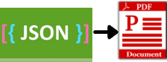 JSON to PDF icon