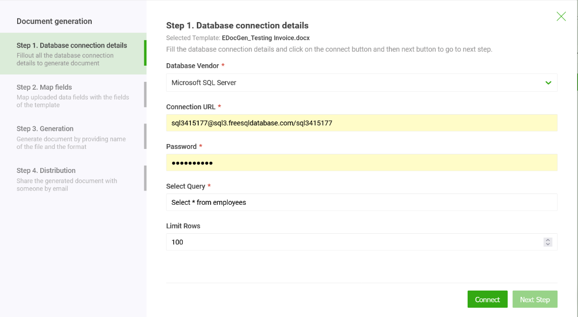 SQL Server  Database Connection