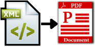 XML to PDF icon